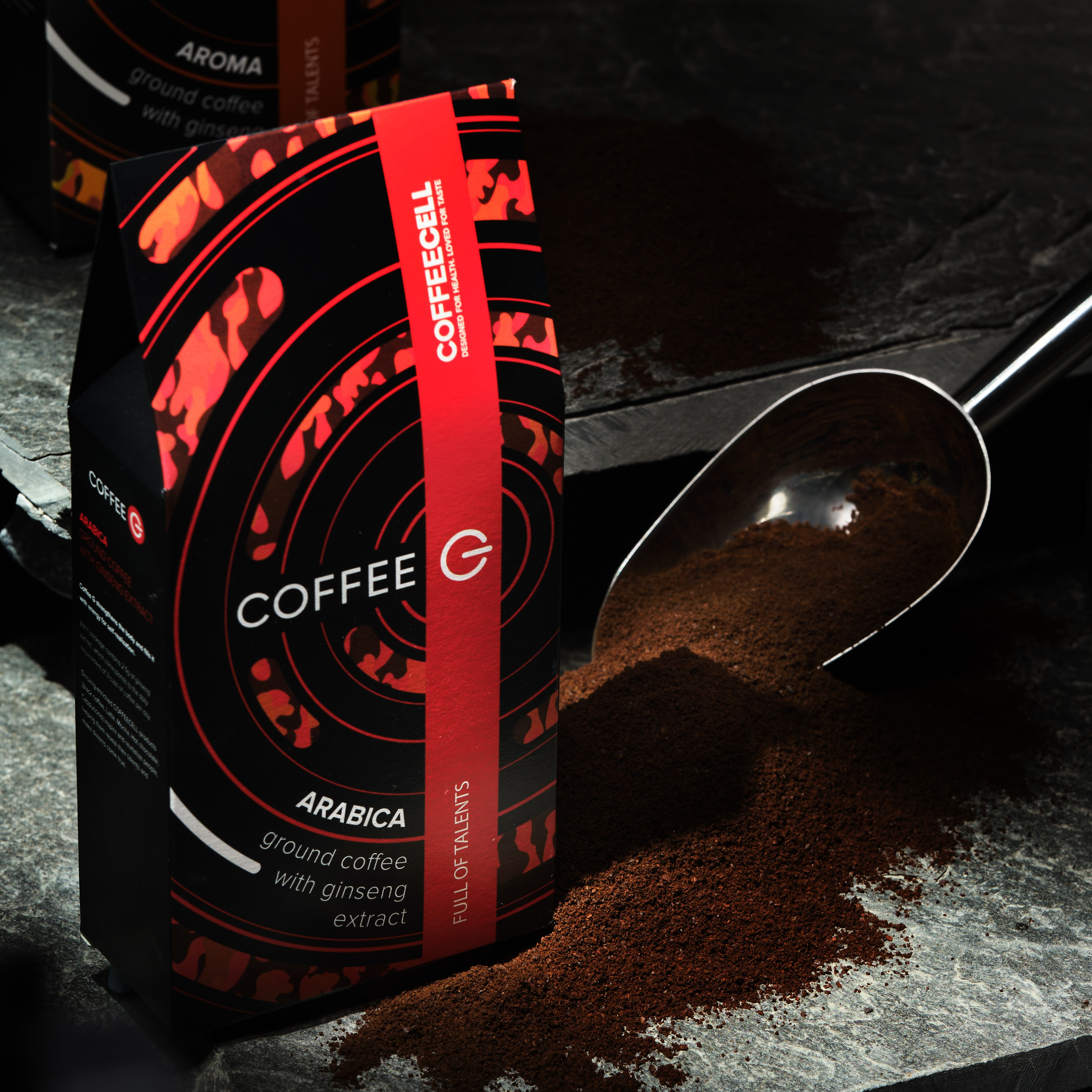 Cà Phê Rang Xay Coffee G Arabica với Nhân Sâm Hoàng Đế - COFFEECELL - Hàng Chính Hãng