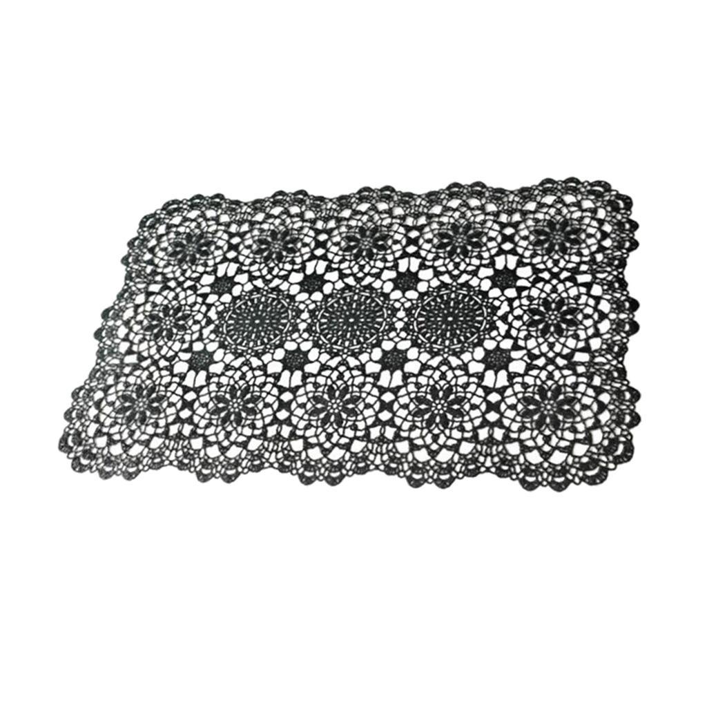 Non Slip PVC Rectangle Placemat Place Mat Coaster Home Decor