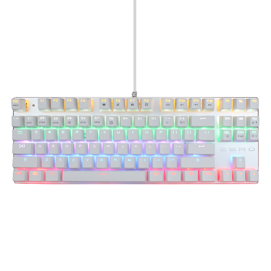 Bàn Phím Cơ Có Dây Metoo Zero X51 LED Blue Switch Tenkeyless - Hàng Chính Hãng