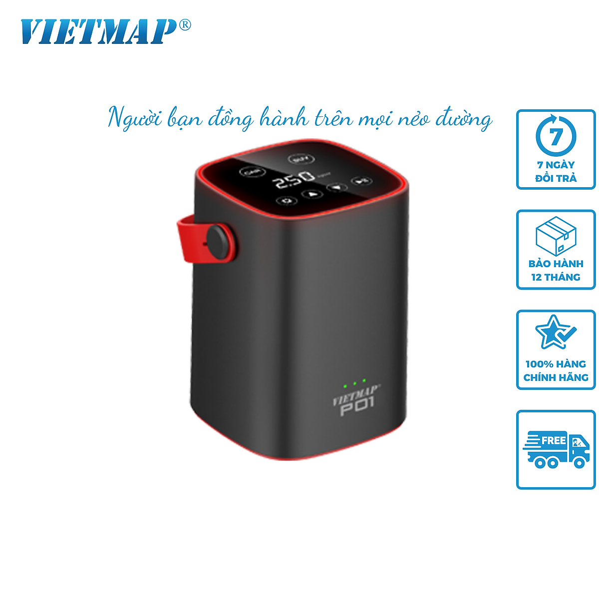 Bơm Lốp Điện Tử Đa Năng VIETMAP P01