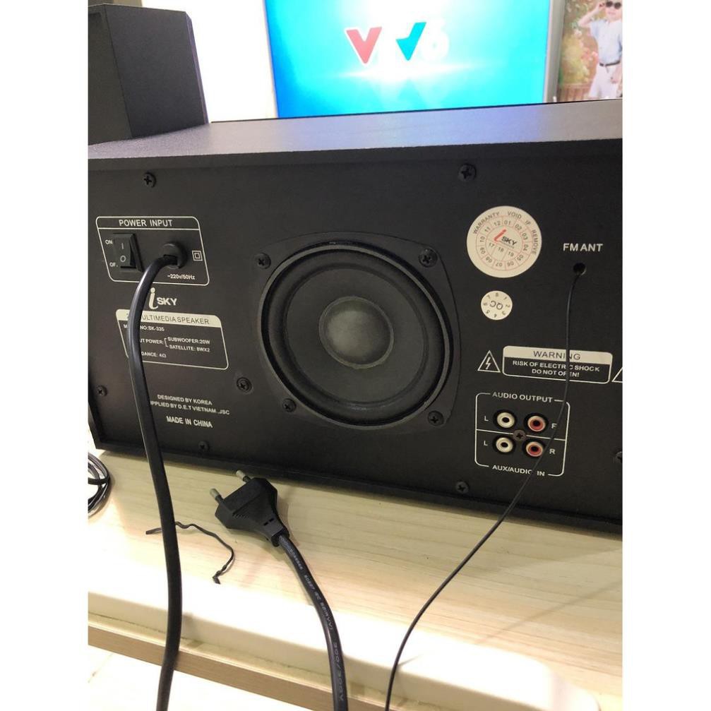 Dàn Âm Thanh Tại Gia - Dàn Âm Thanh Tại Nhà Hát Karaoke Có Kết Nối Bluetooth SKYNEW SK-345 Siêu Bass Hai Kênh 2.1 - Tặng 1 mic có dây - Hàng chính hãng