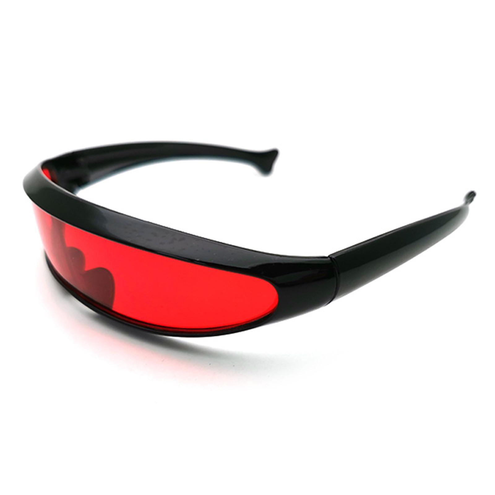 Futuristic Narrow Sunglasses Monolens  Lens Visor Robotic Cosplay