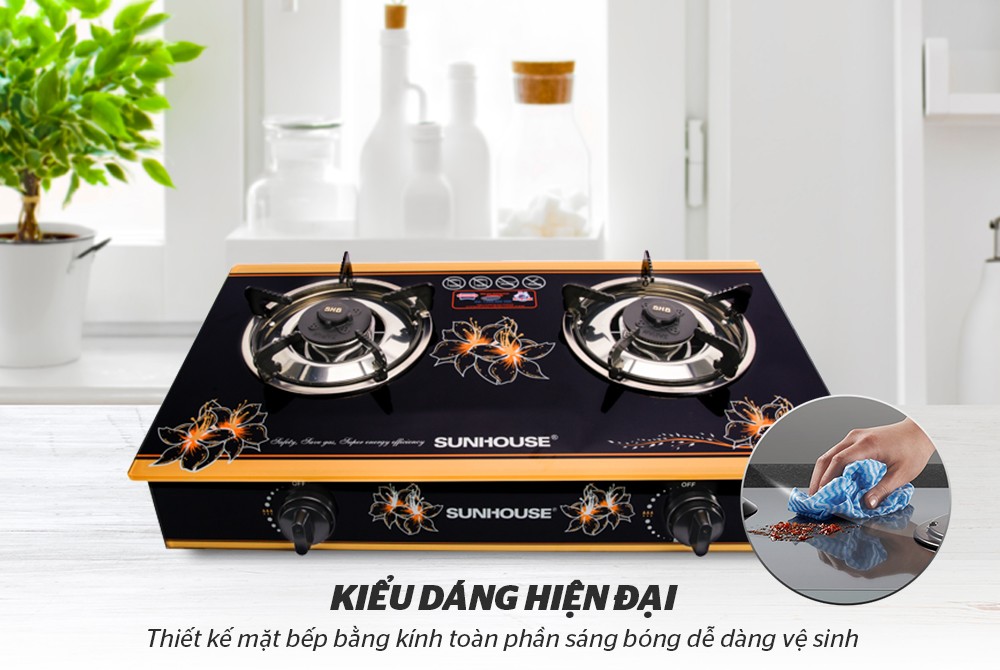 BẾP GAS DƯƠNG KÍNH SUNHOUSE SHB3226 - Hàng Chính Hãng mới 100%