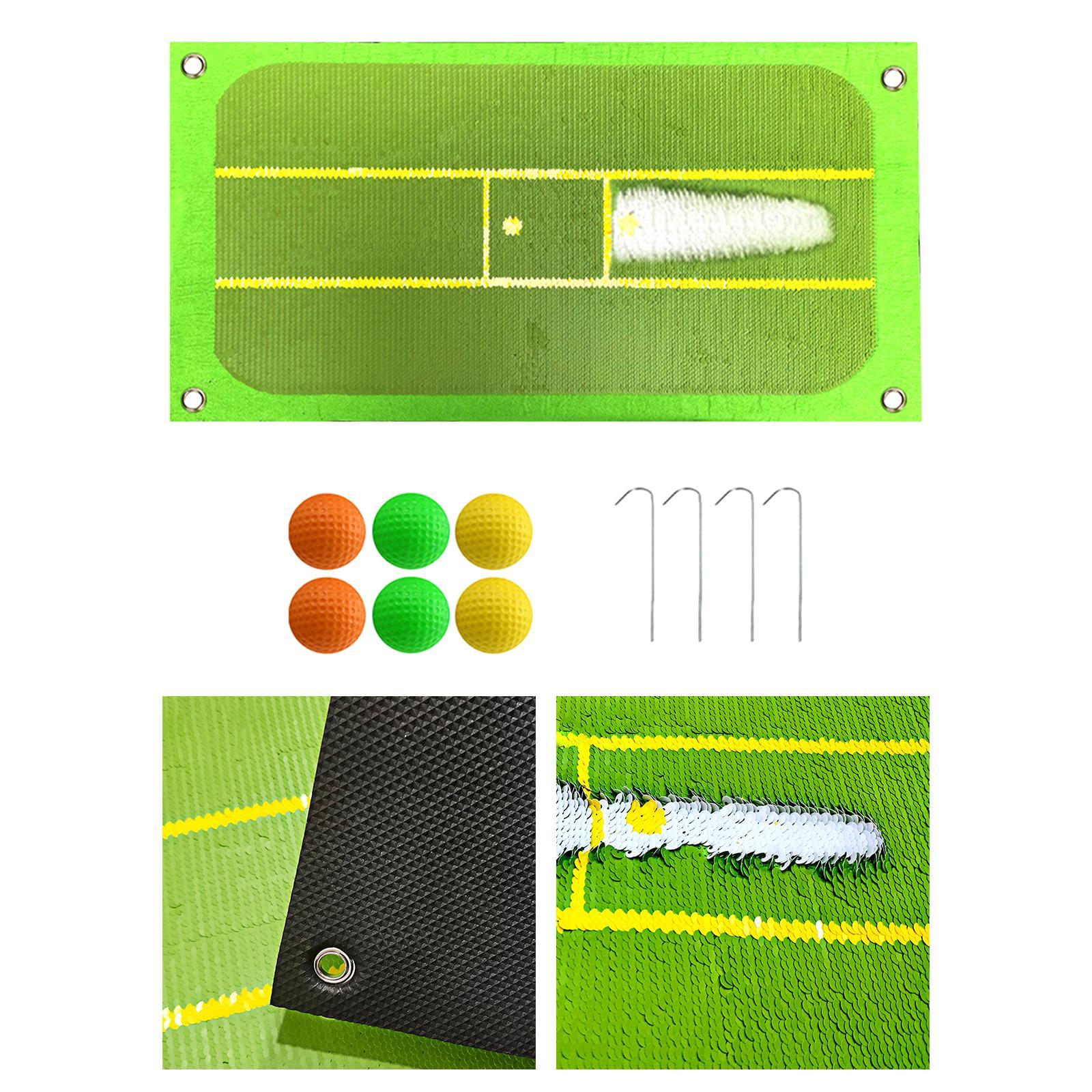 Golf Swing Mat Golf Practice Hitting Aid Equipment for Training Outdoor