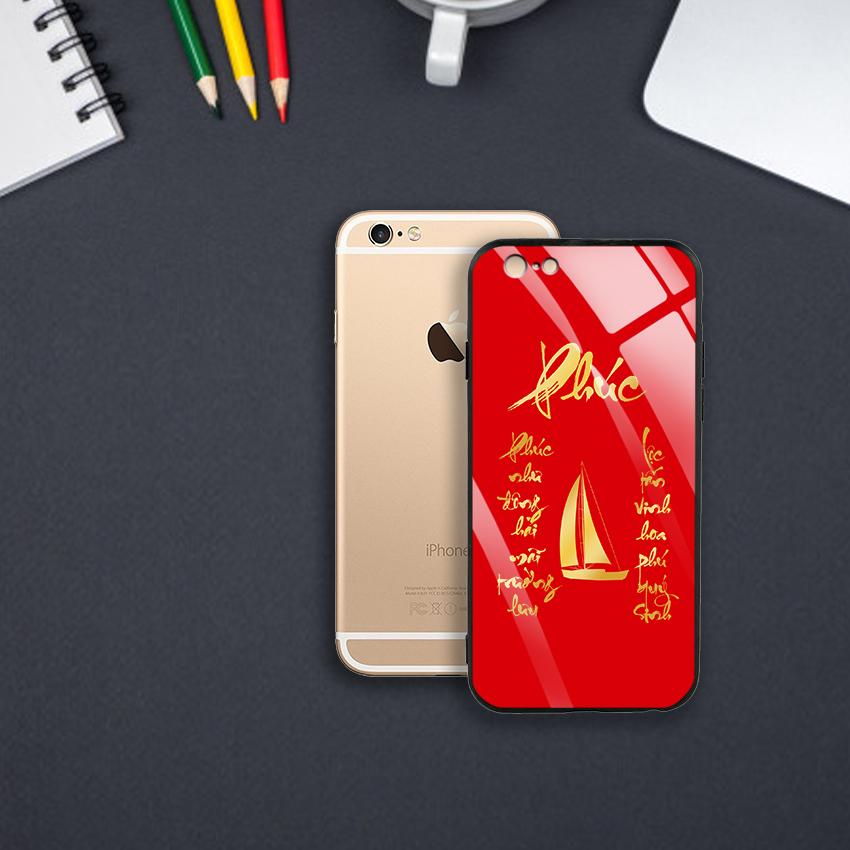Ốp Lưng Mạ Màu Vàng Ánh Kim cho điện thoại Iphone 6 / 6S - 03001 8001 PHUC05 - Phúc - Hàng Chính Hãng