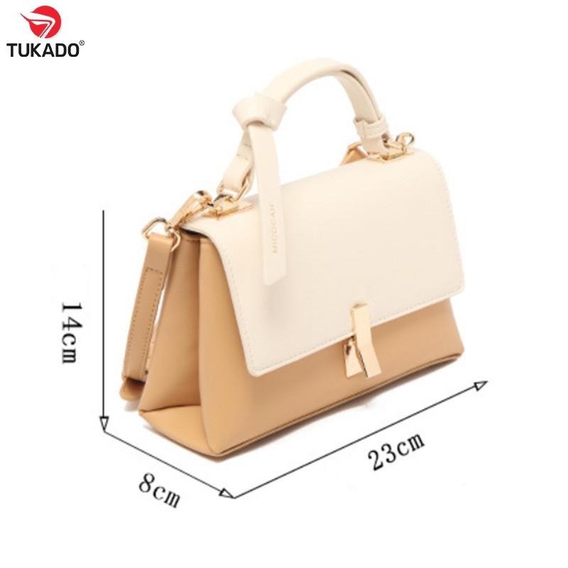 Túi Xách Nữ Đeo Chéo Đeo Vai Hàng Hiệu MICOCAH Dáng Công Sở Thời Trang Phối Màu Vintage Da Cao Cấp Cực Đẹp Giá Rẻ MC50