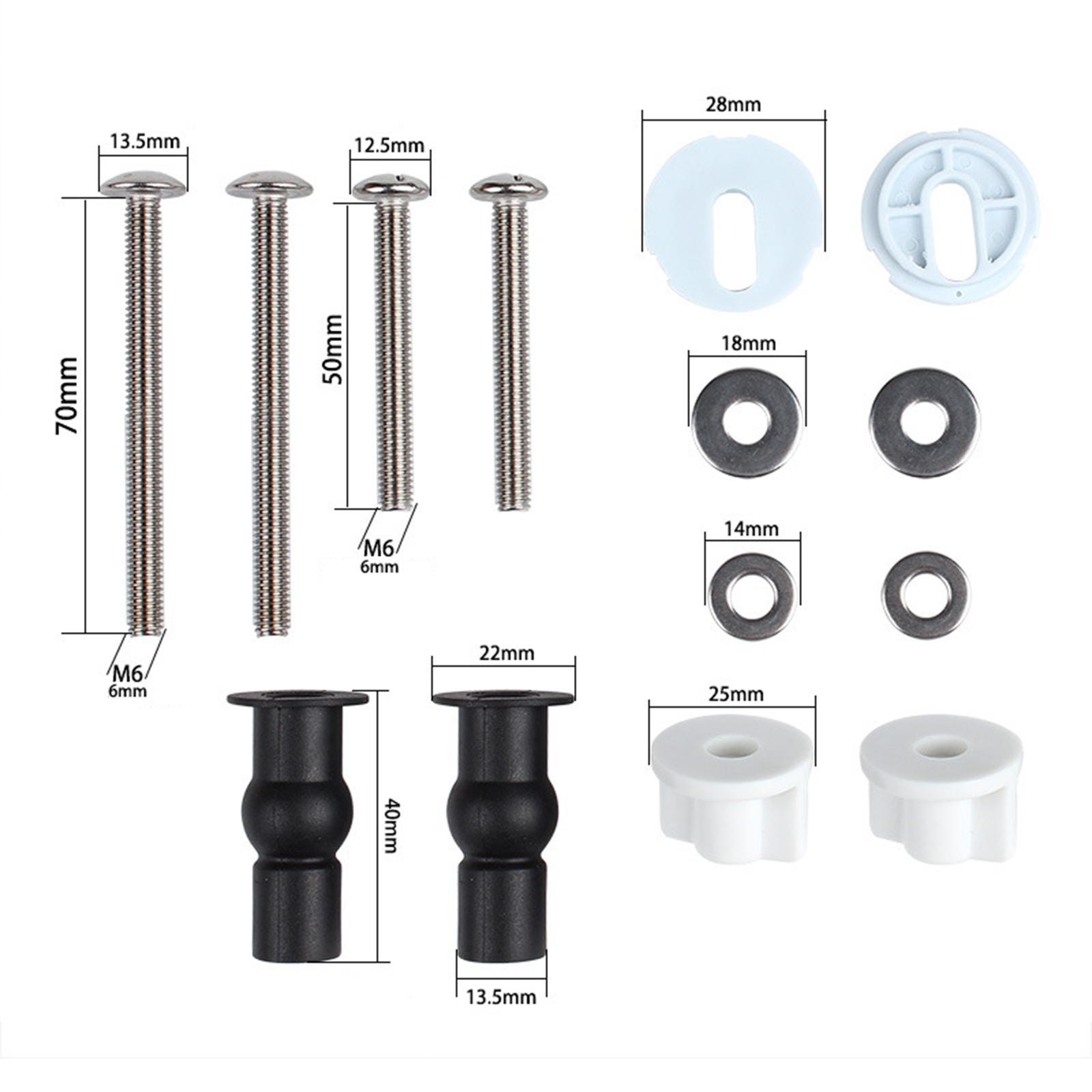 2x Toilet Seat Screws Bolts Fastener Replacement Toilet Hardware Replacement
