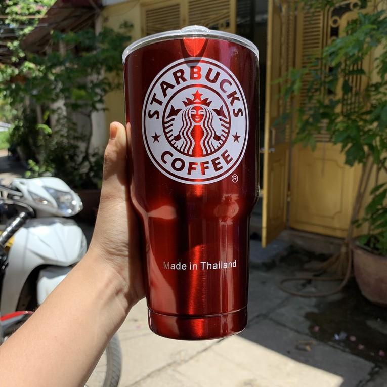 Ly Giữ Nhiệt Thái Lan 900ml - Tặng Kèm Ống Hút Inox - Cốc Giữ Nhiệt Thái Lan Có Nắp Chống Tràn
