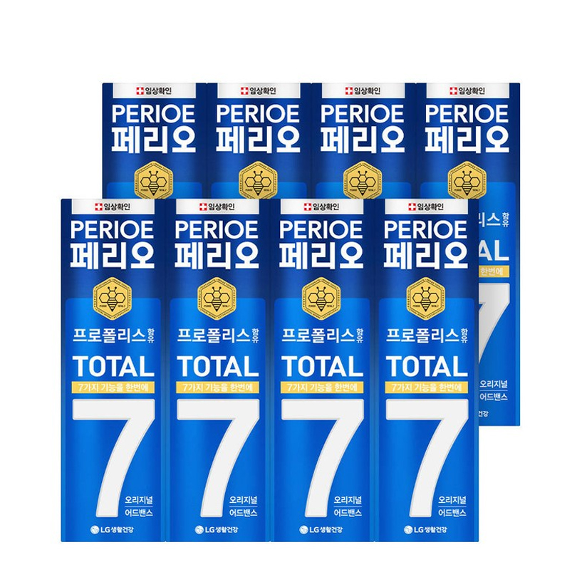 Kem đánh răng bạc hà tinh khiết Perioe Total 7 Intense Hàn Quốc 120g