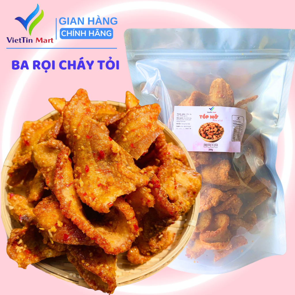 Ba Rọi Cháy Tỏi Giòn Ngon Viettin Mart - 200G