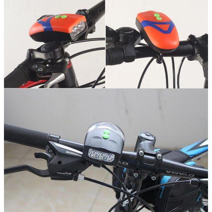 Đèn Chiếu Sáng Kiêm Còi Dành Cho Xe Đạp
