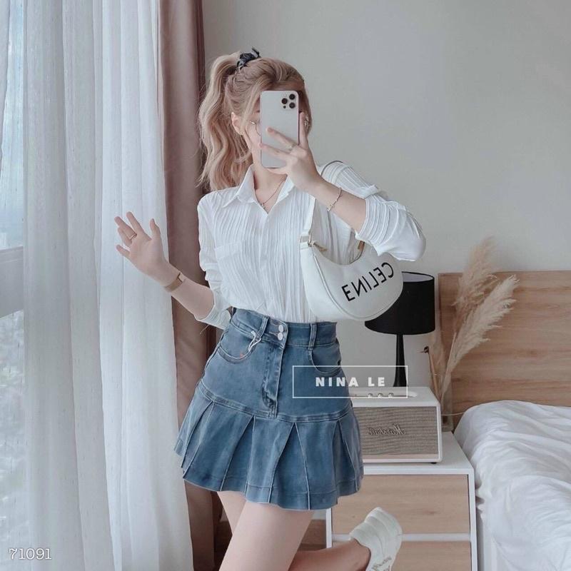 ÁO SƠ MI GÂN FORM RỘNG