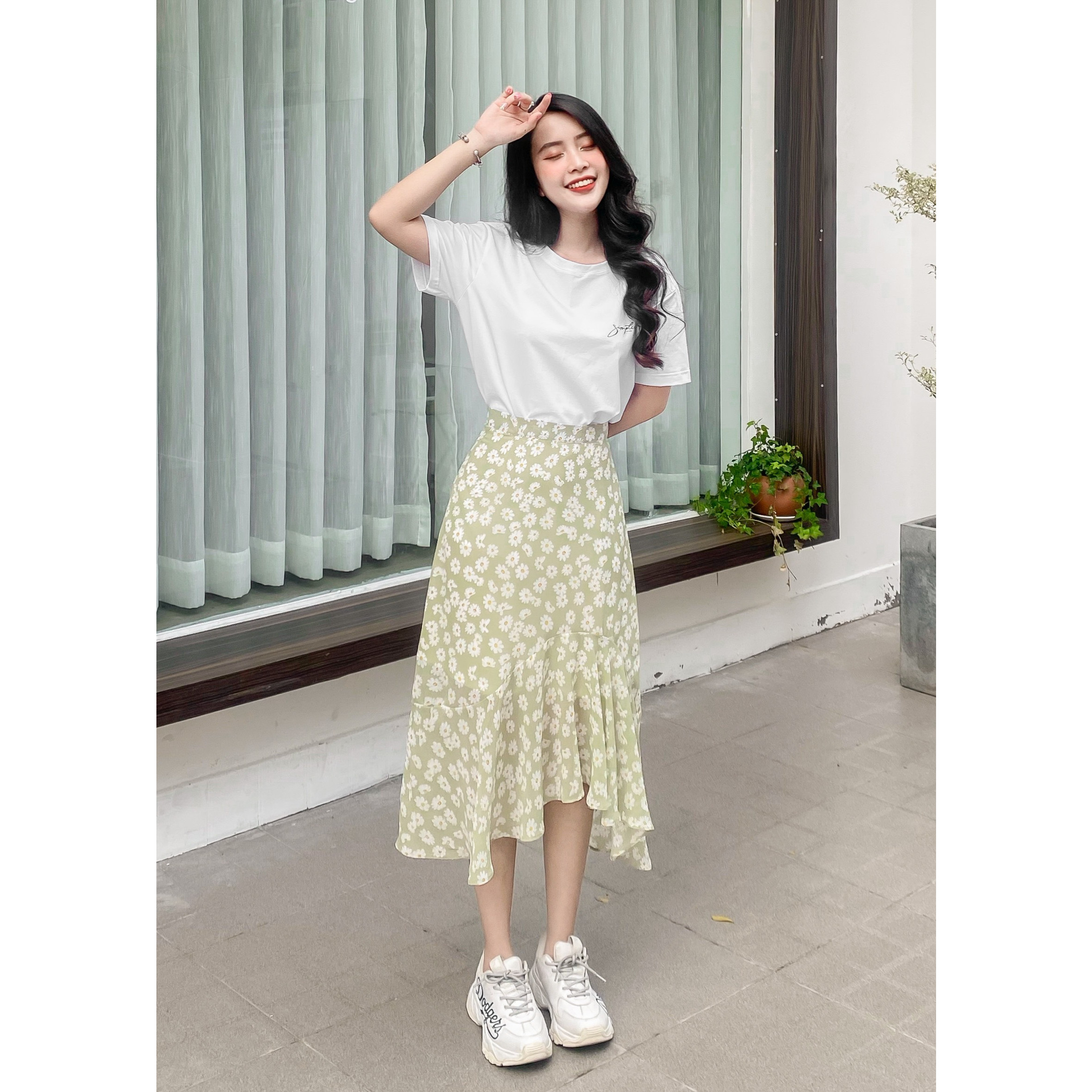 Top hơn 71 chân váy hoa cúc dài tuyệt vời nhất  cdgdbentreeduvn