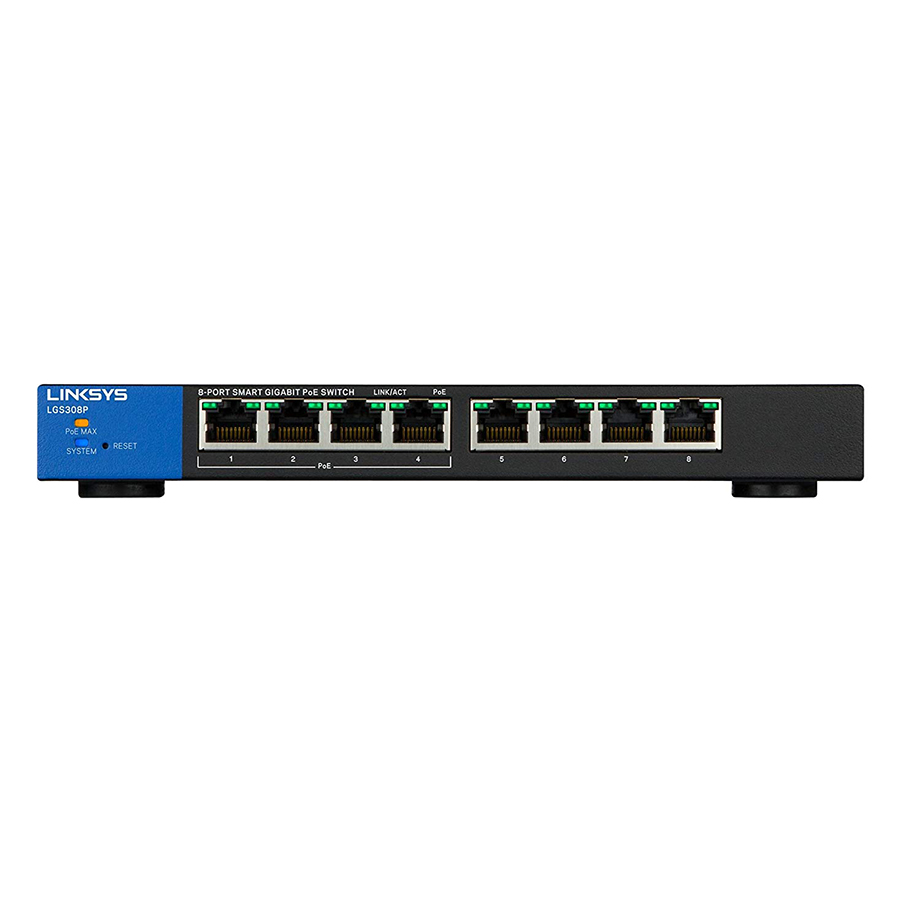 Switch Linksys PoE 8P_LGS308P - Hàng Chính Hãng