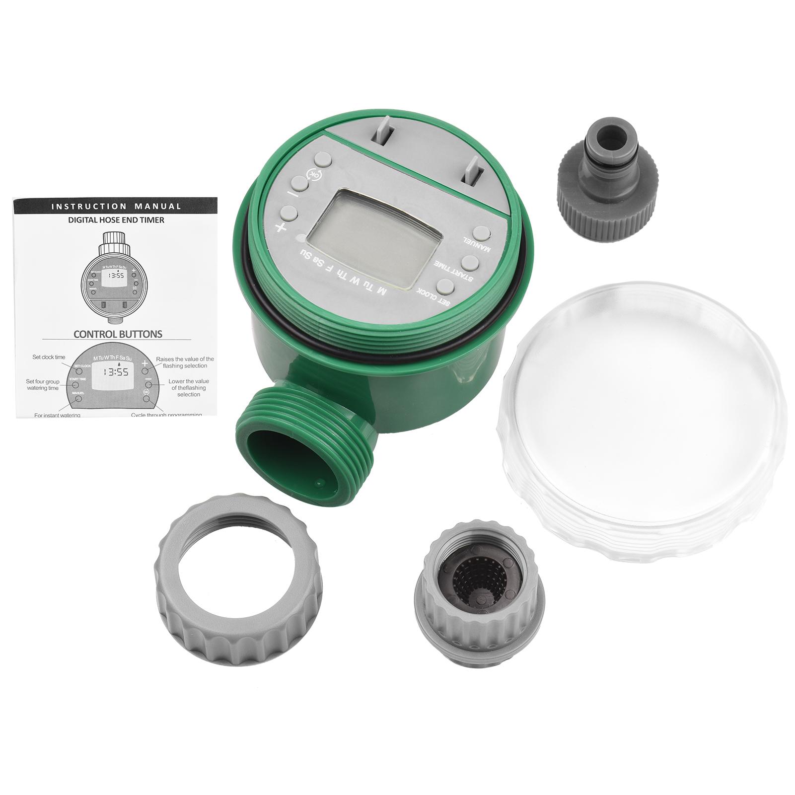 Digital Automatic Watering Timer Programmed Garden Irrigation Timer Battery Operated Intelligent Water Irrigation Controller for Lawn Farmland Courtyard Greenhouse
