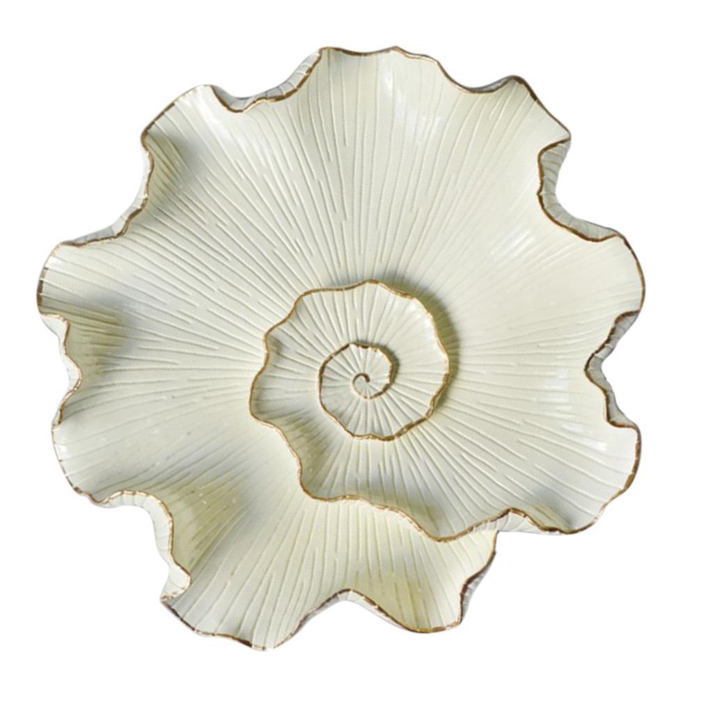 Set 3pcs Beige Lotus Leaf Wall Hanging Ornament Artwork for Home Wall Decor