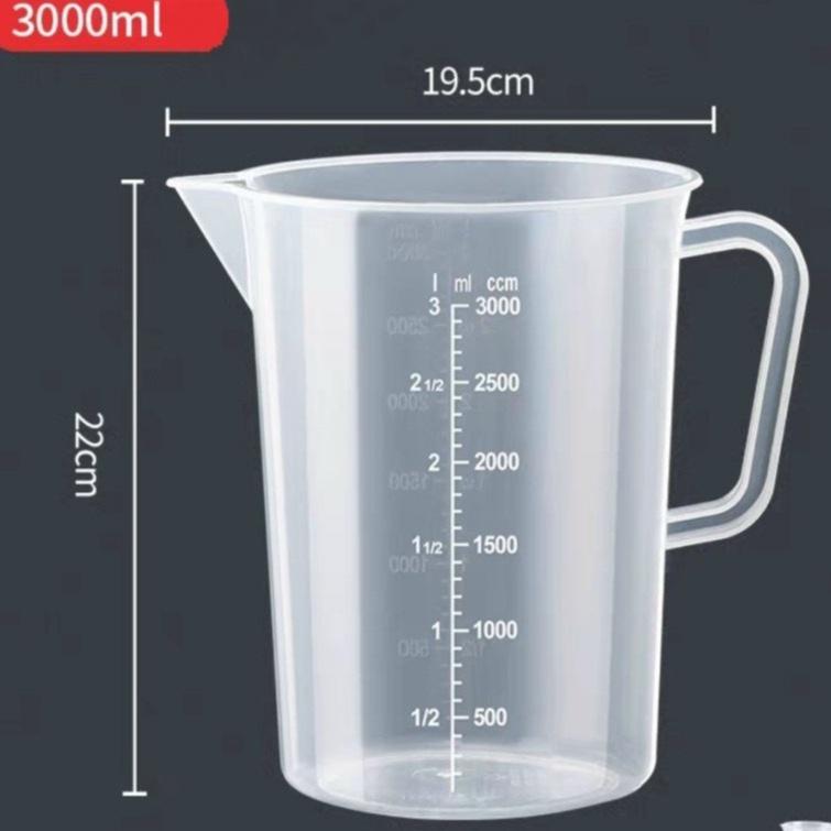 Ca đong nhựa có vạch chia định lượng 1000ml 2000ml 3000ml 5000ml