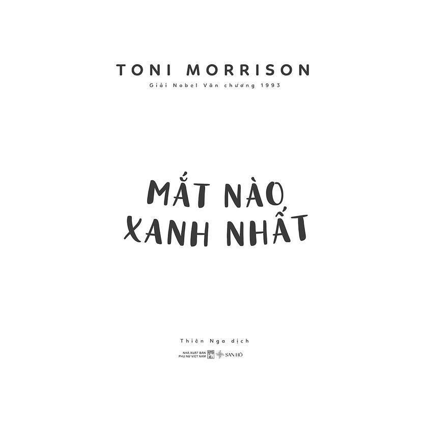 Mắt Nào Xanh Nhất (Toni Morrison)