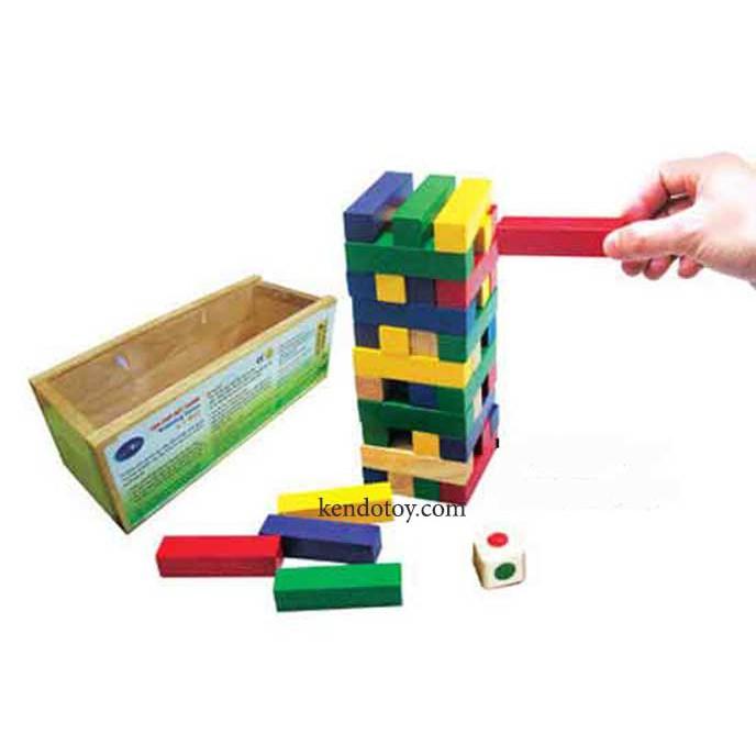 Rút gỗ có màu và đổ xí ngầu - có hộp đựng