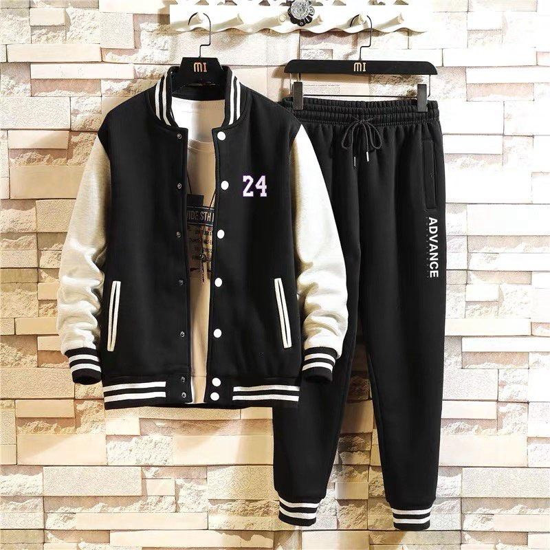 Bộ Quần Áo Nam Nữ Unisex Áo Khoác Bomber Phối Quần Dài Bo Gấu Thời Trang Zenkonu QA NAM 1000105