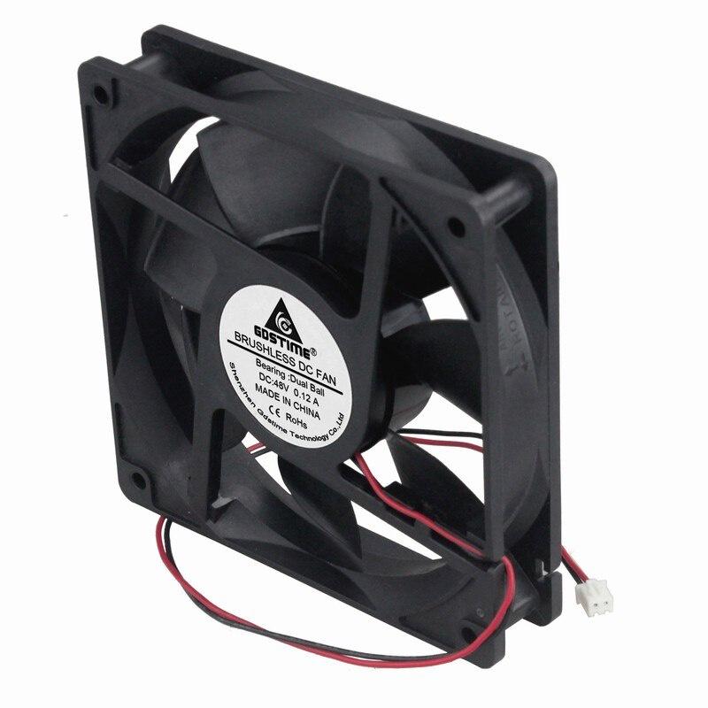 1 Pieces Gdstime DC 11cm 11mm x 11mm 48V Ball Bearing 11x11x11mm Computer PC Case Cooling Fan 48V