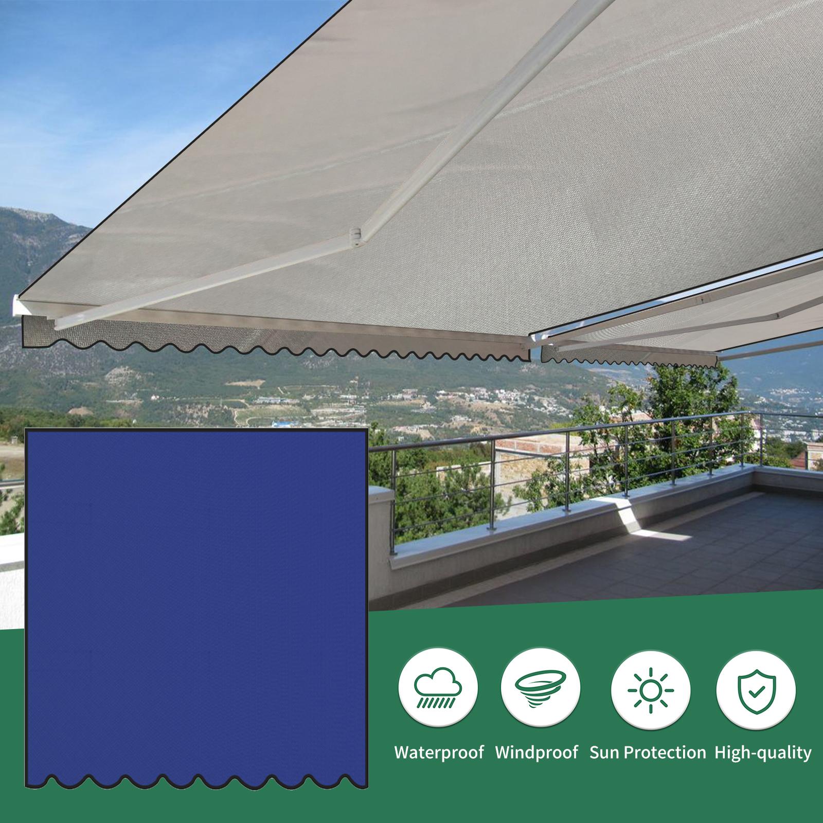 Bạt che mái hiên ngoài trời chống tia UV lấy bóng râm, hoa văn lượn sóng Canopy