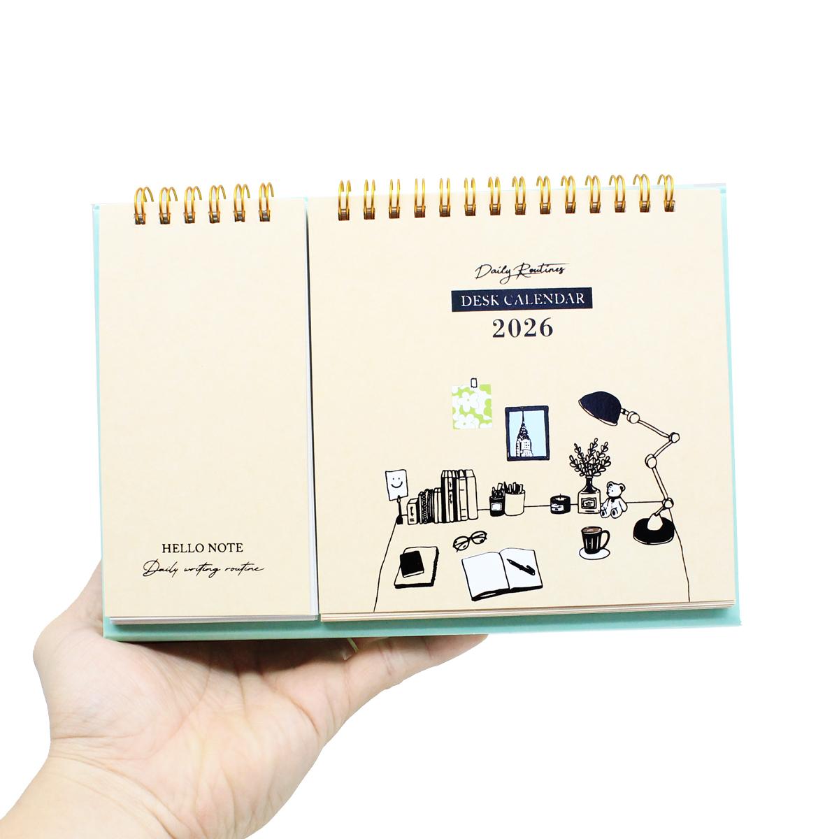 Lịch Bàn Teen Có Note 2026 - Size M - Linh Lan - Mẫu 1