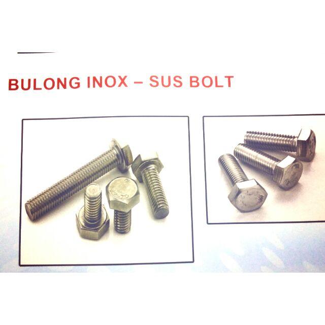 Bulon inox nhiều loại 12lyx10 con