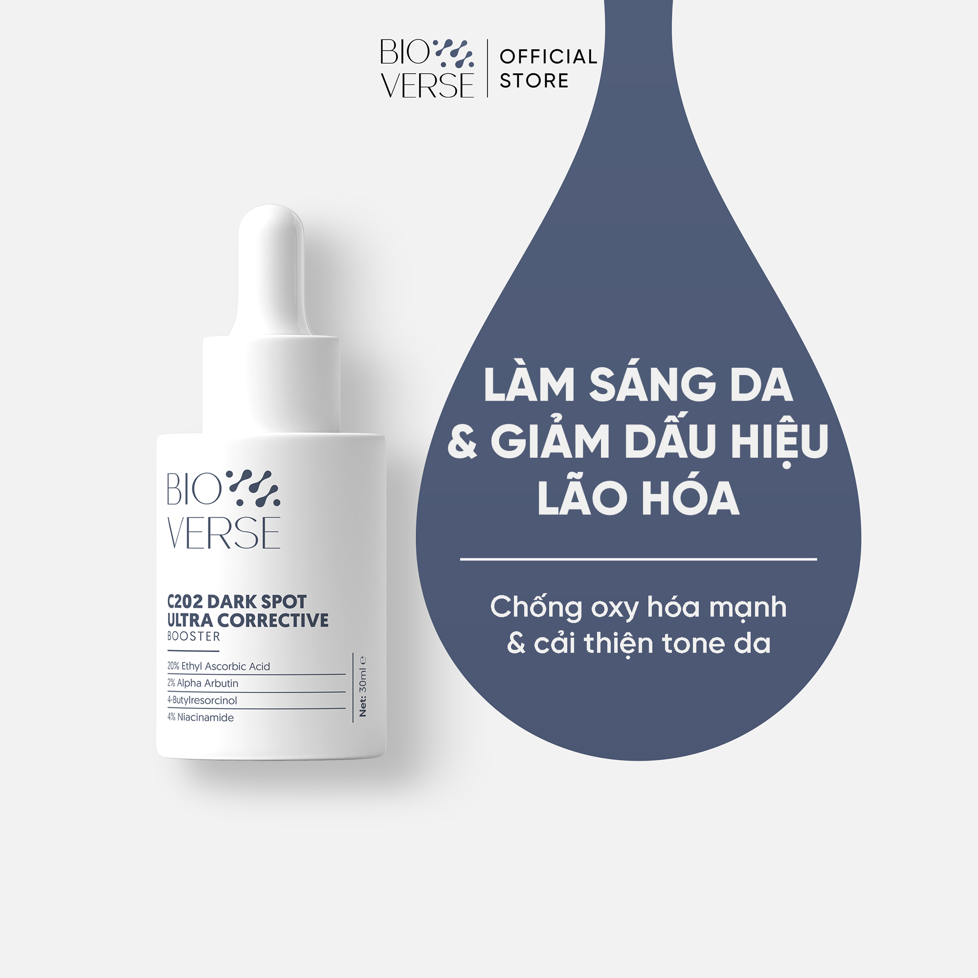 Tinh chất Vitamin C202 trắng sáng da &amp; chống lão hóa C202 Dark Spot Ultra Corrective Boos 30ml