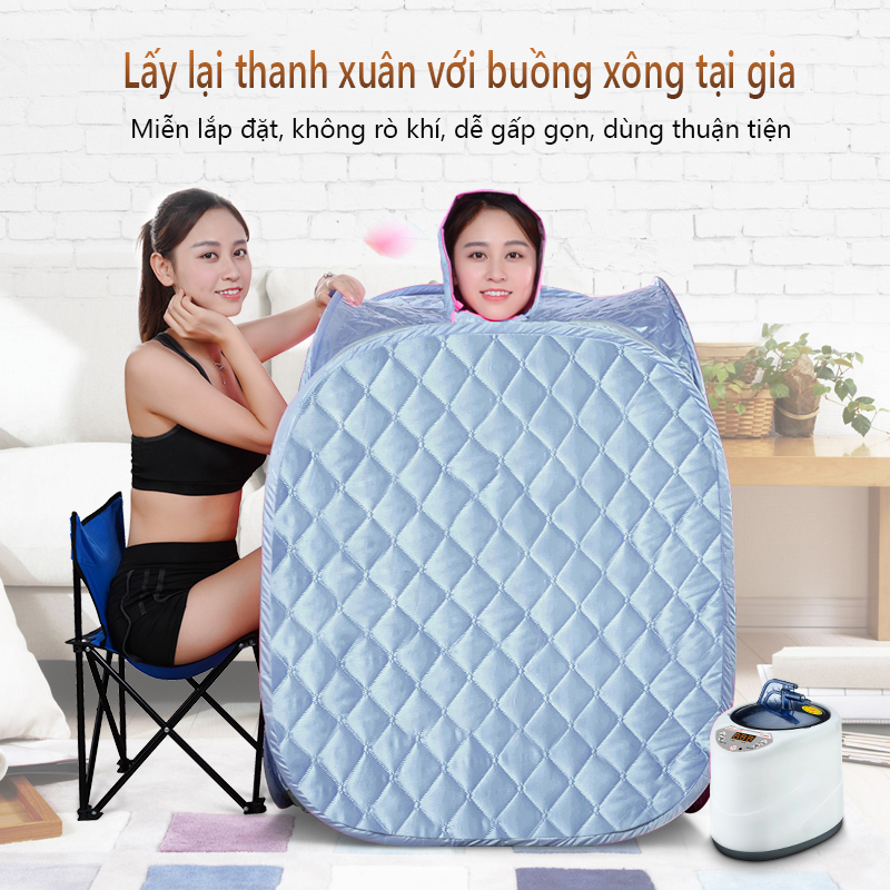 Lều xông hơi cao cấp 3 lớp - Lều xông hơi tự bơm hơi lều xông hơi gia đình chất lượng cao lò hơi 2L