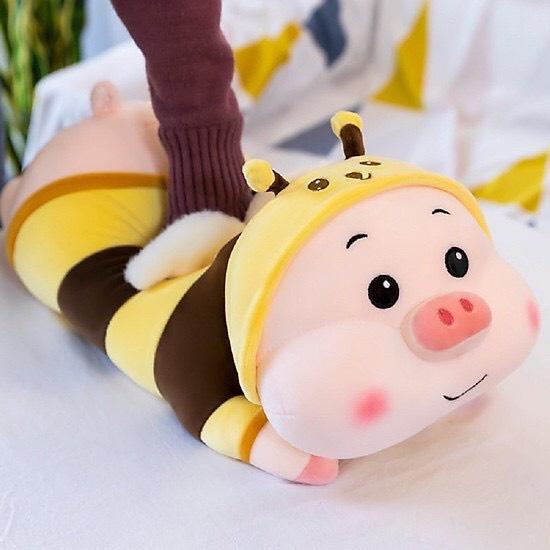 Gấu Bông Thú Nhồi Bông heo lợn Cosplay Ong Vàng Khổng Lồ Siêu Cute mềm mịn_Gấu Bông Mishu_GB99