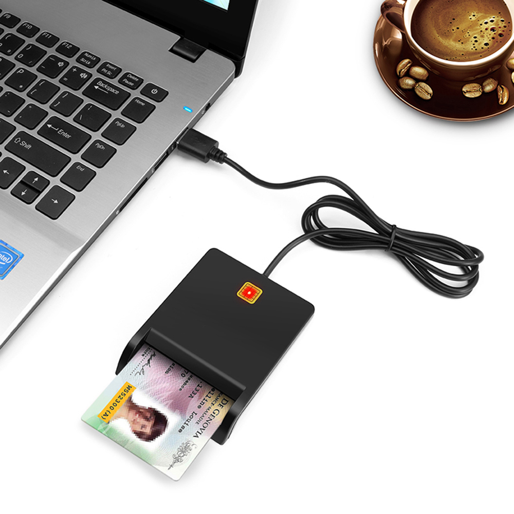 Đầu Đọc Thẻ Thông Minh Usb Tương Thích Với Windows Xp / Vista / 7 / 8 / 10 / Mac Os X / Rt-Scr1 Id / Ic