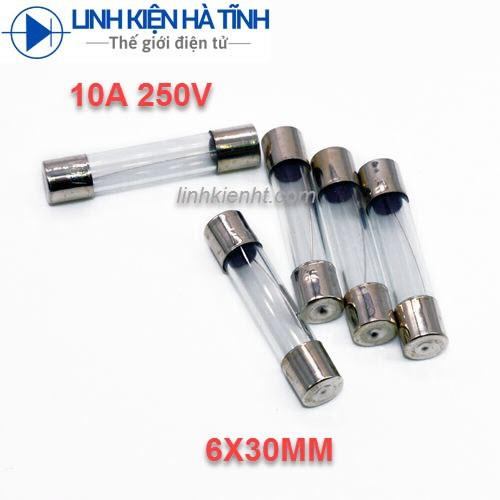CẦU CHÌ ỐNG 10A 250V 6X30MM