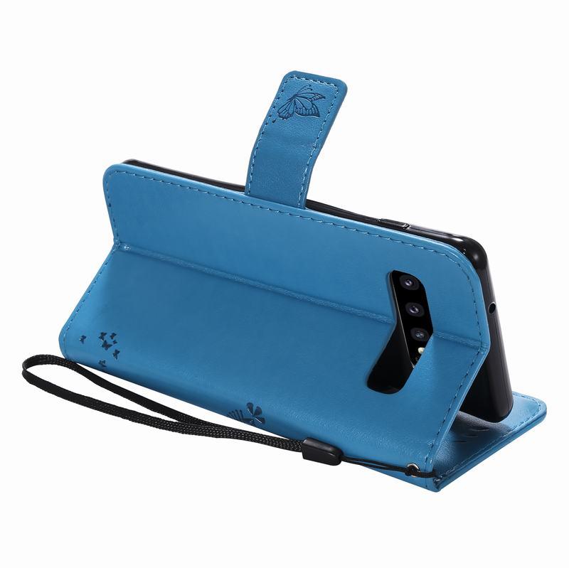 Bao Da Dập Nổi Sang Trọng Họa Tiết Cây Và Mèo Cho Samsung Galaxy S10 S10E S10 Lite S 10 5g