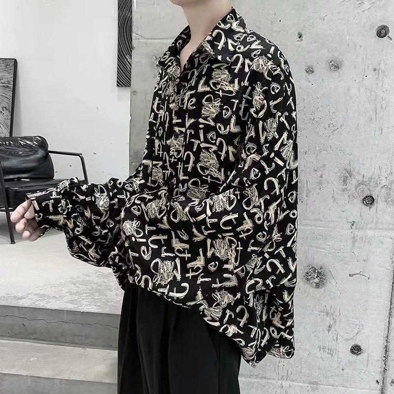 Áo Sơ Mi Nam Tay Dài Dáng Rộng Có 2 Màu