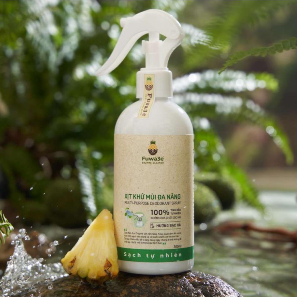 Xịt khử mùi đa năng hữu cơ Fuwa3e chai 300ml