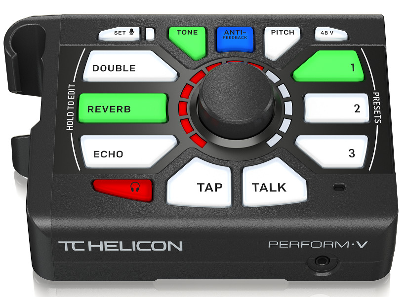 TC-Helicon Perform V-Ultimate Mic Stand-Mount Vocal Processor-Hàng Chính Hãng