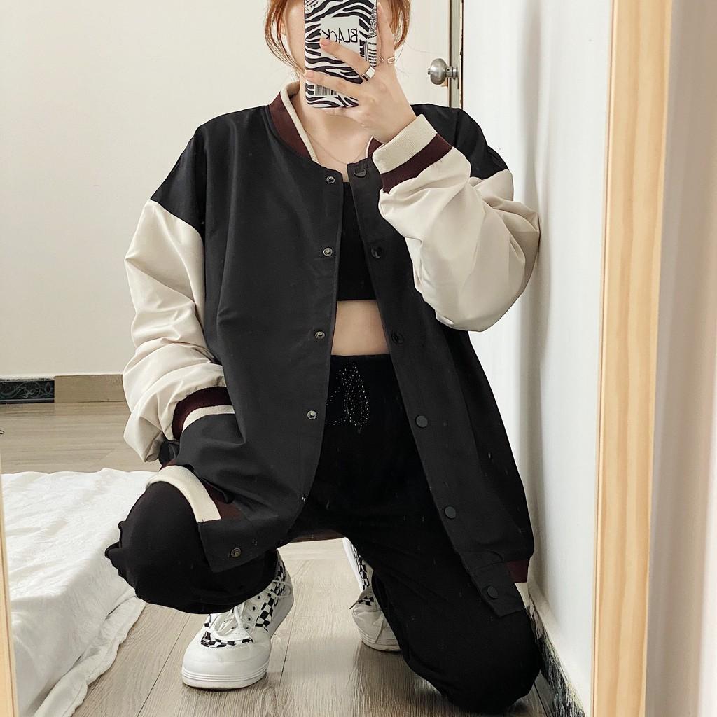 Áo Khoác Bomber Jacket WASNOT Chất Dù Nam Nữ Unisex