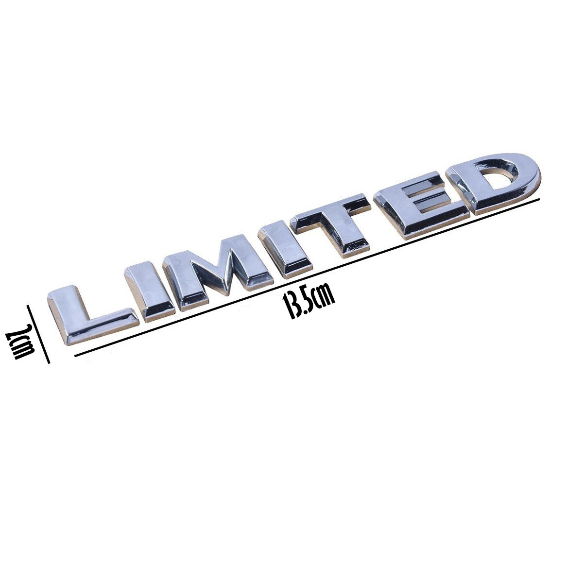 Tem Logo Chữ LIMITED 3D INOX Trang Trí Ô Tô Xe Máy Cao Cấp AZONE