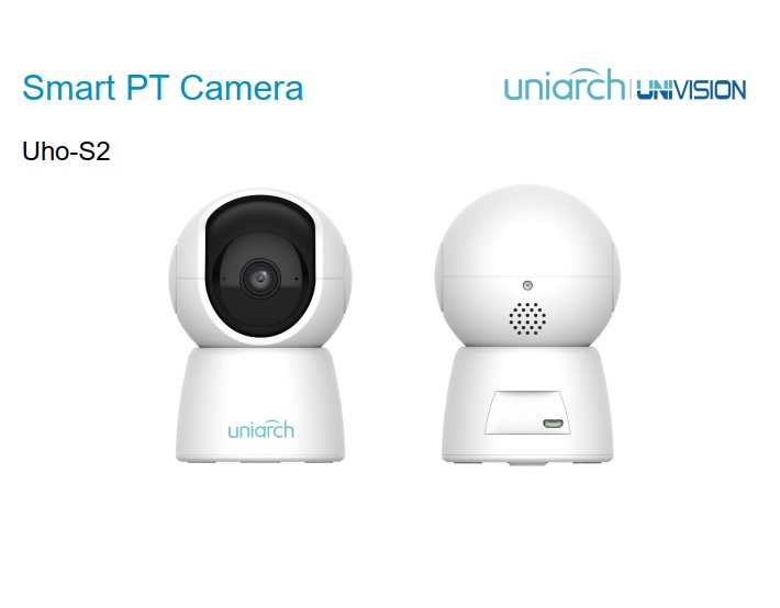 Camera IP Wifi Robot UNV Uniarch 1080P Uho-S2E đàm thoại 2 chiều, hỗ trợ tên miền P2P - Hàng chính hãng