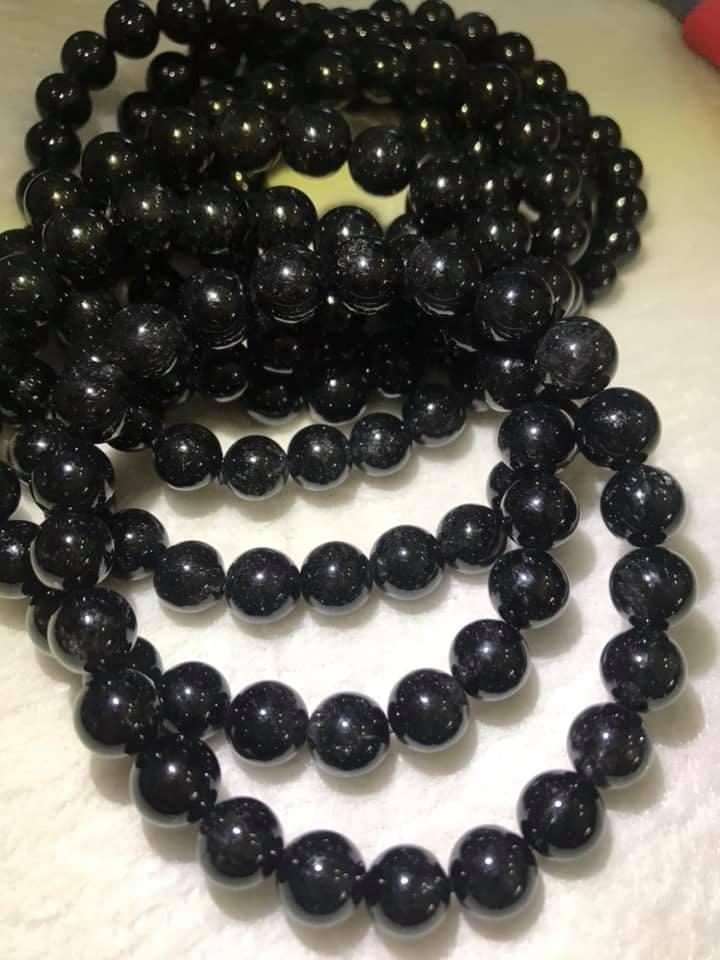 VÒNG THẠCH ANH TÓC ĐEN 8MM KÍN ĐẬM BÓNG ĐẸP ĐÁ TỰ NHIÊN NỮ MỆNH THỦY MỆNH MỘC ĐEO RẤT ĐẸP TỐT SỨC KHỎE