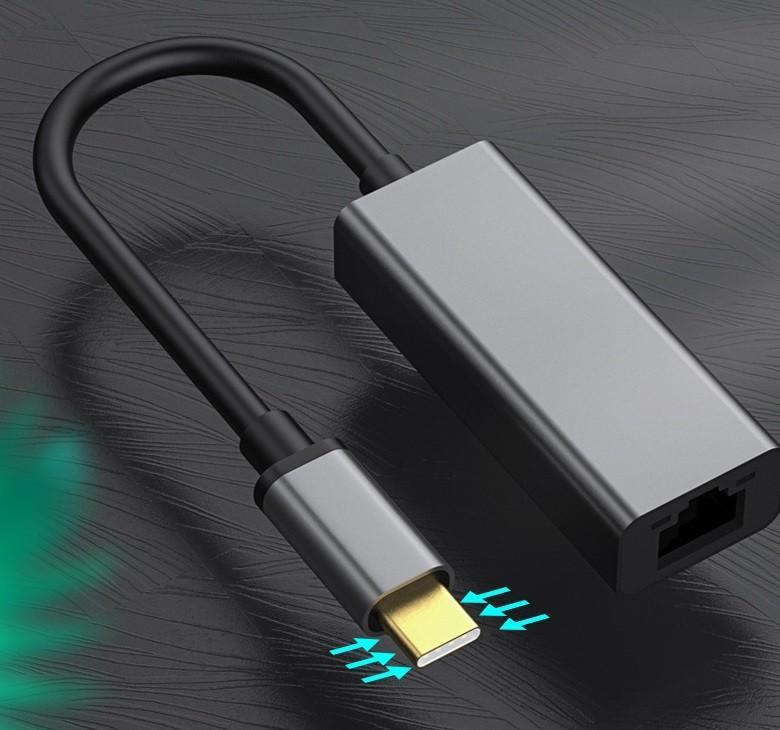 Cáp USB Type-C kết nối mạng cho Điện thoại, Máy tính tốc độ cao