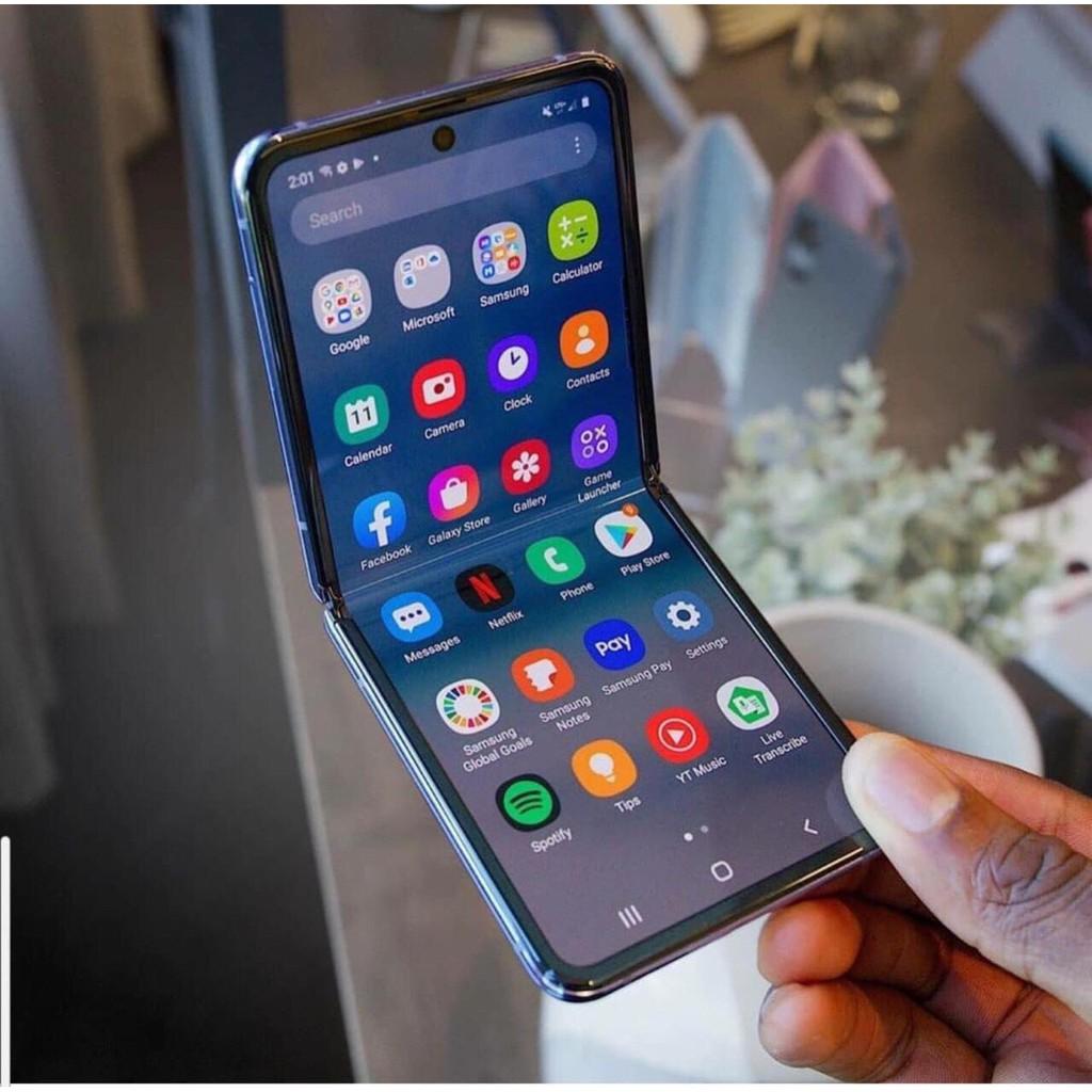 Ốp lưng cho Samsung Galaxy Z Flip - lưng cứng viền dẻo trong suốt