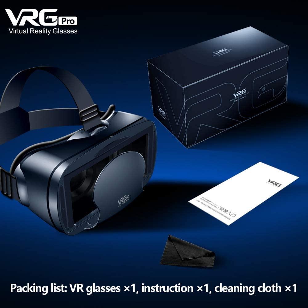Kính thực tế ảo 3D Vrg Pro hỗ trợ điện thoại 5-7 inch cho SS, iPhone, Xiaomi, Oppo - Hồ Phạm