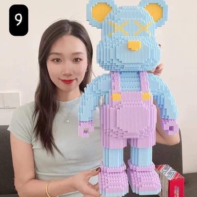 Đồ chơi xếp hình gấu Bearbrick 50cm hàng đẹp