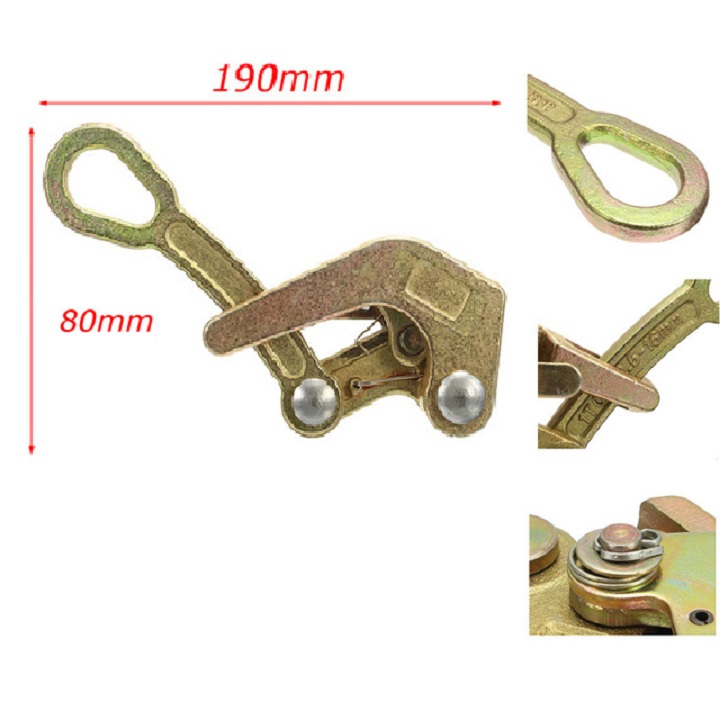 Khóa cáp, cóc kẹp cáp 1 tấn, 2 tấn, 3 tấn