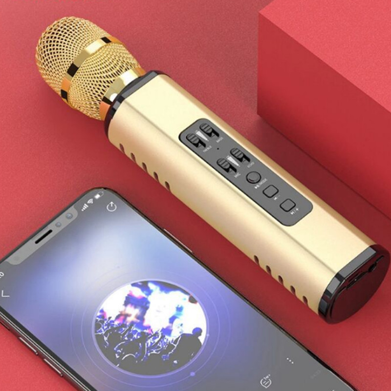 Micro Karaoke Bluetooth Hát Karaoke Cực Hay, Nghe Nhạc Âm Thanh Sống Động - Hàng Chính Hãng