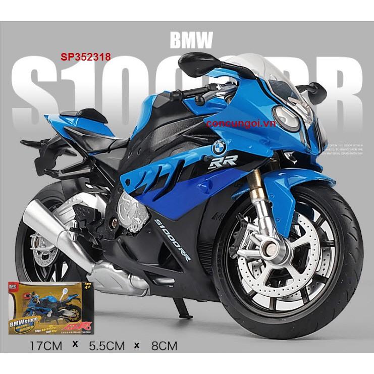 Đồ chơi xe mô hình pin Mô Tô_BMW S1000, trớn, âm thanh, 88001 - SP352318
