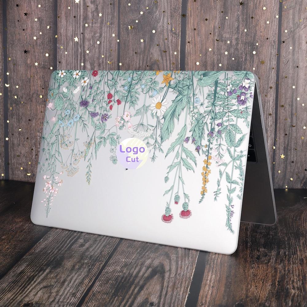 Ốp Cứng Hình Hoa Cho Macbook M1 M2 2022 2021 Air Pro A2681 A2338 M1 A2337 Pro13 14 inch 2021 2020 2019 A2442 A2251 A2289 A1932 A2179