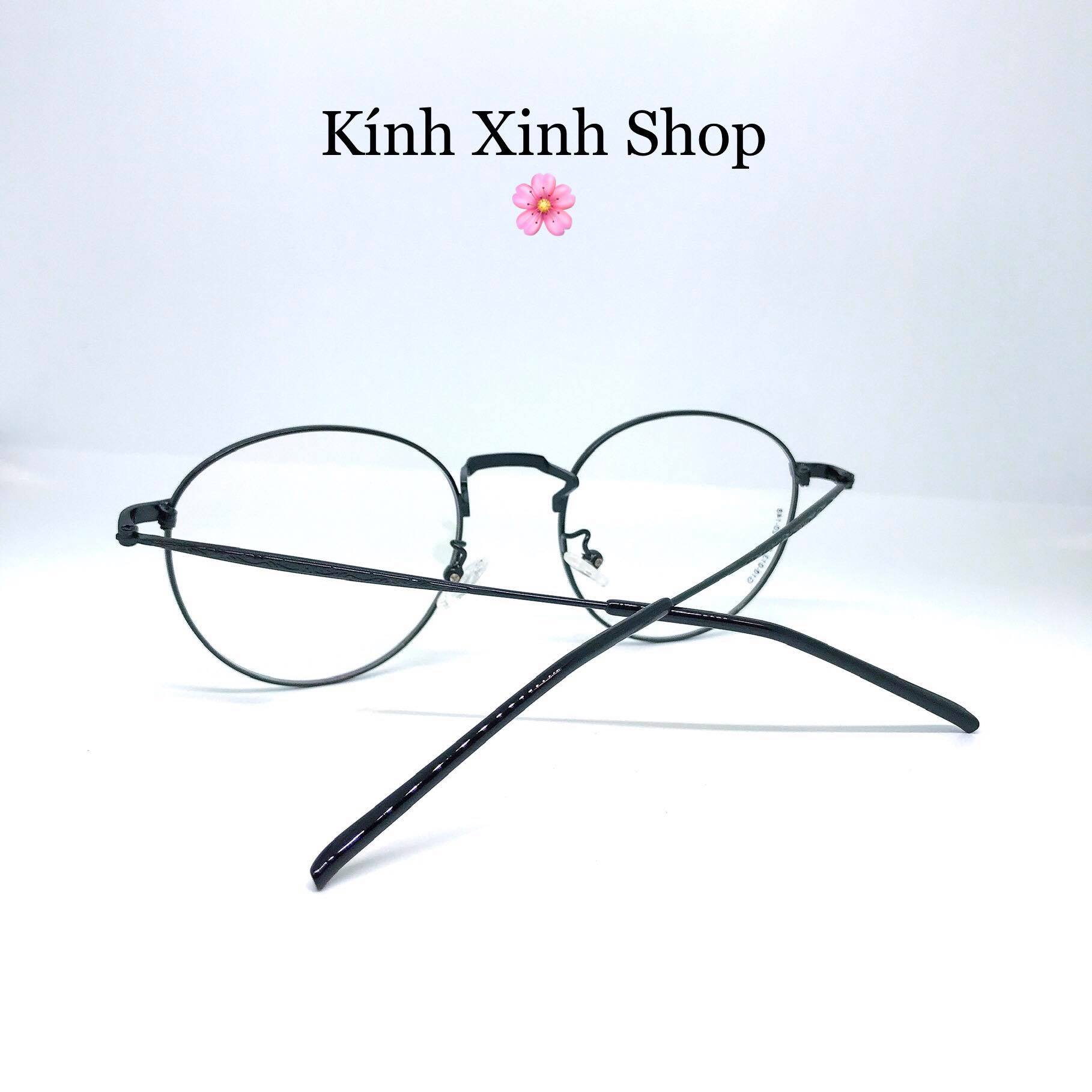 Kính gọng Mắt tròn to Kim loại cao cấp cho Nam G90013 (Nhiều màu)